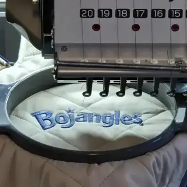 Bojangles embroidered apparel